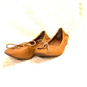 Light brown slip on flat